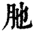 肔(印刷字体·清·康熙字典)